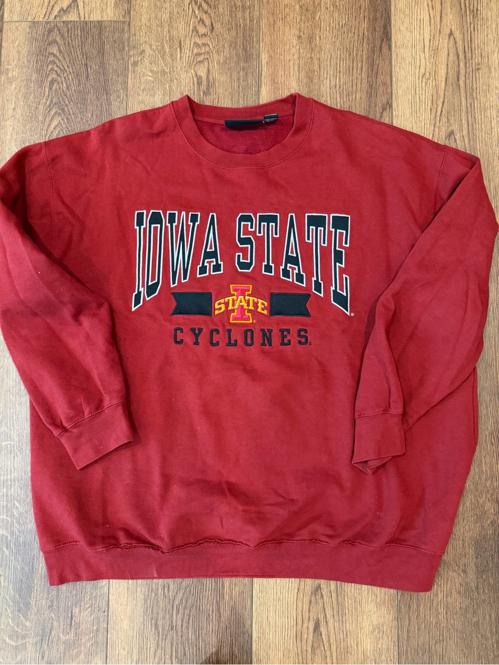 Varsity Iowa State Red Crewneck Sweatshirt
